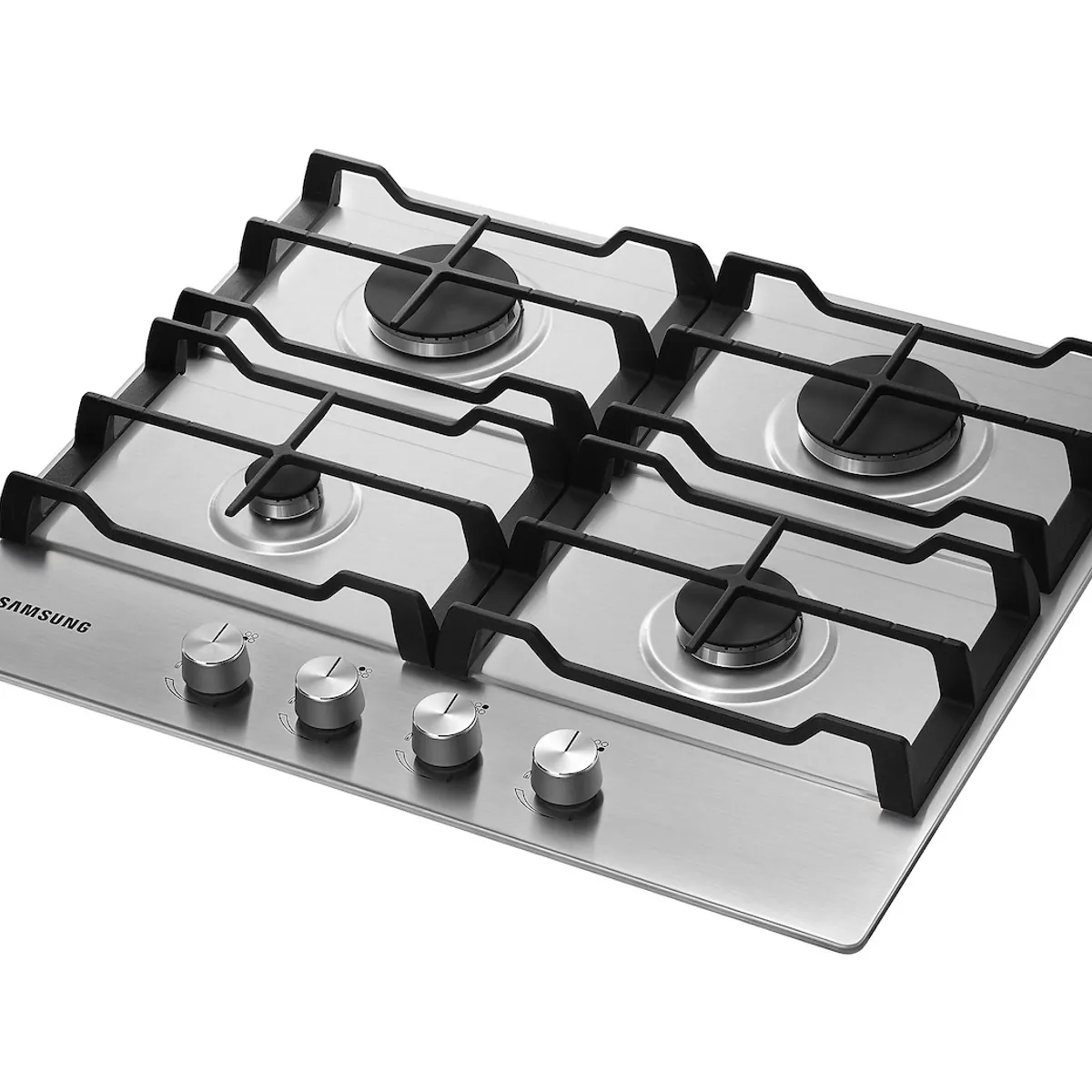 SAMSUNG - Encimera a Gas Samsung 4 quemadores Silver