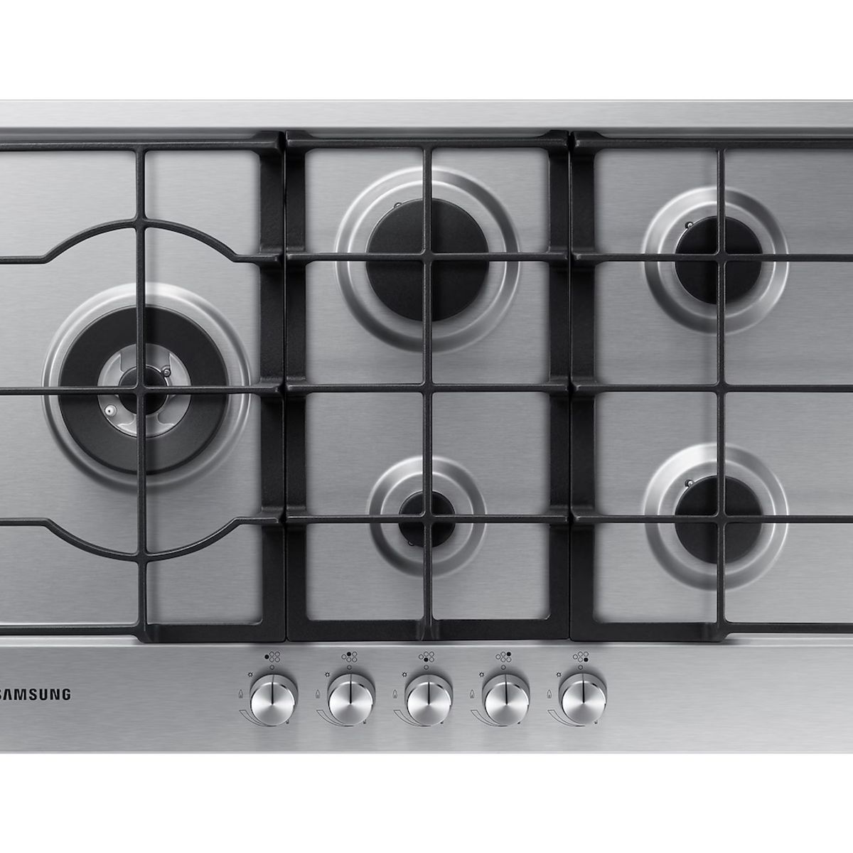 SAMSUNG - Encimera a Gas Samsung 5 quemadores Silver