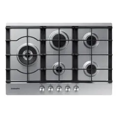 SAMSUNG - Encimera a Gas 5 quemadores Silver