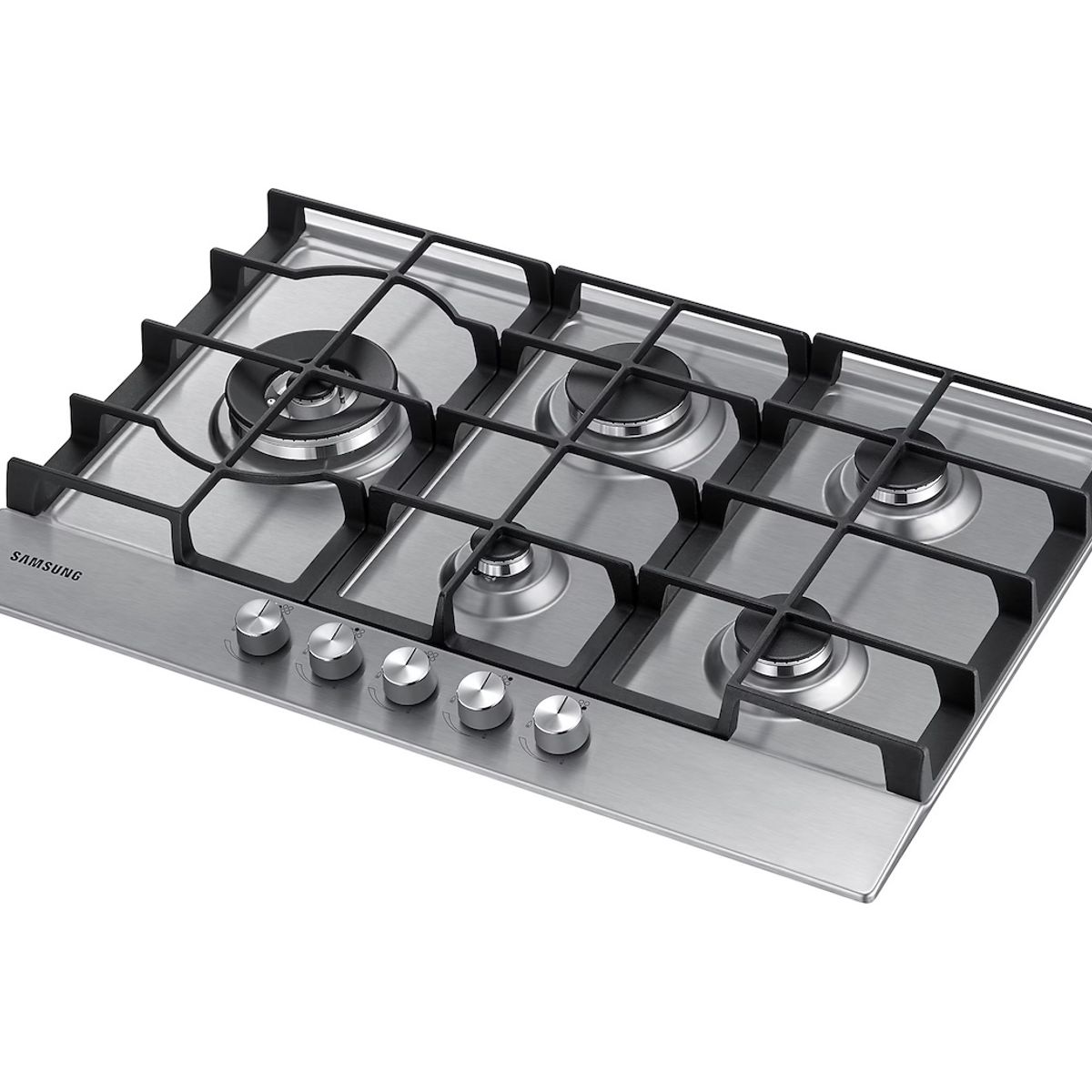 SAMSUNG - Encimera a Gas Samsung 5 quemadores Silver