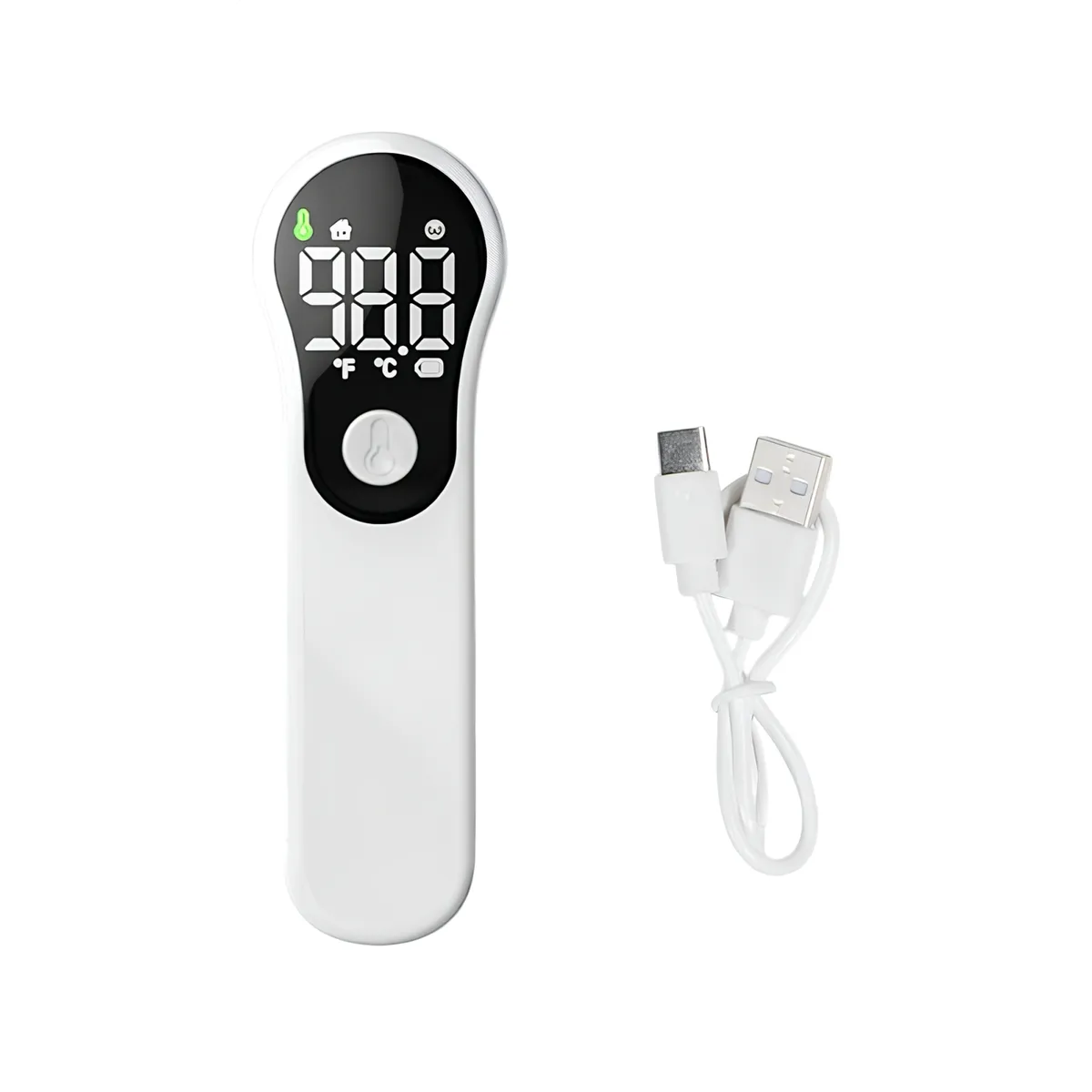 LUBABYCAS - Termómetro Infrarrojo Digital Recargable M6 Blanco LuBabycas