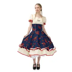 FROM MEIGGS - Vestido De Huasa China Adulto Mujer Niñas Fiesta Patrias
