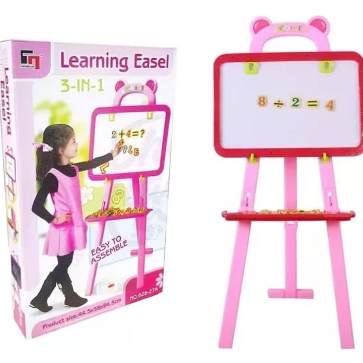 GENERICO - Pizarra 3 En 1 Para Ninos Doble Tablero