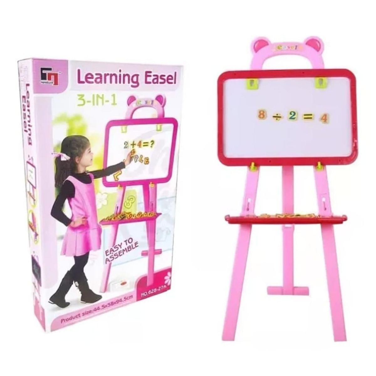 GENERICO - Pizarra 3 En 1 Para Ninos Doble Tablero