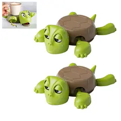 ATURE - Divertido Adorno De Sobremesa Posavasos Tortuga 2pcs