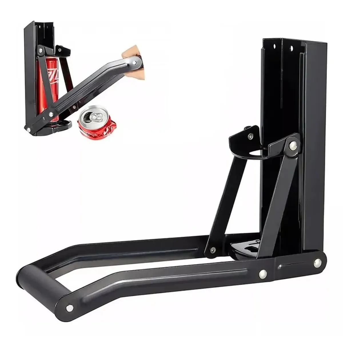 GENERICO - Aplastador De Latas De Aluminio 500 Ml Negro