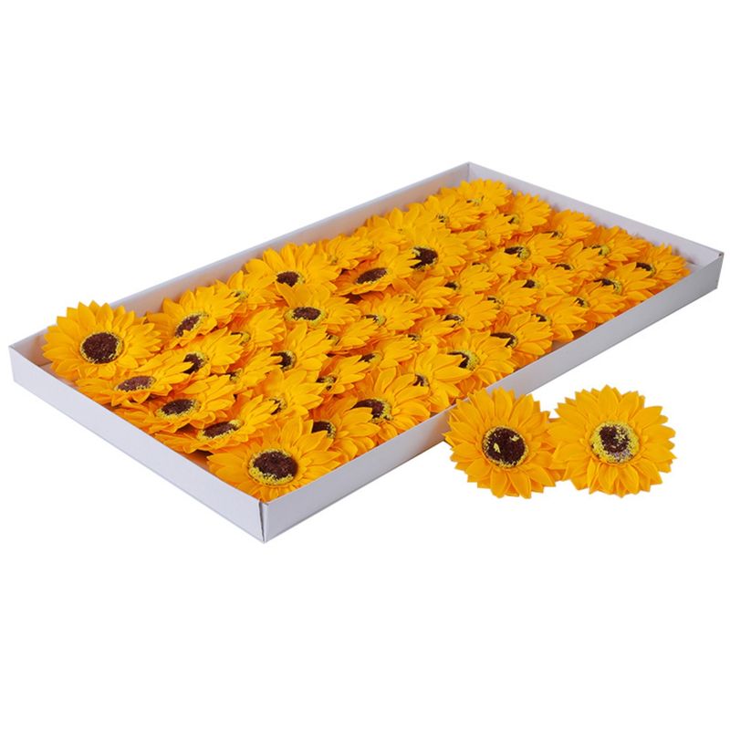 ATURE - Pack 50 Unid Girasol De Jabón Para Decoraciones