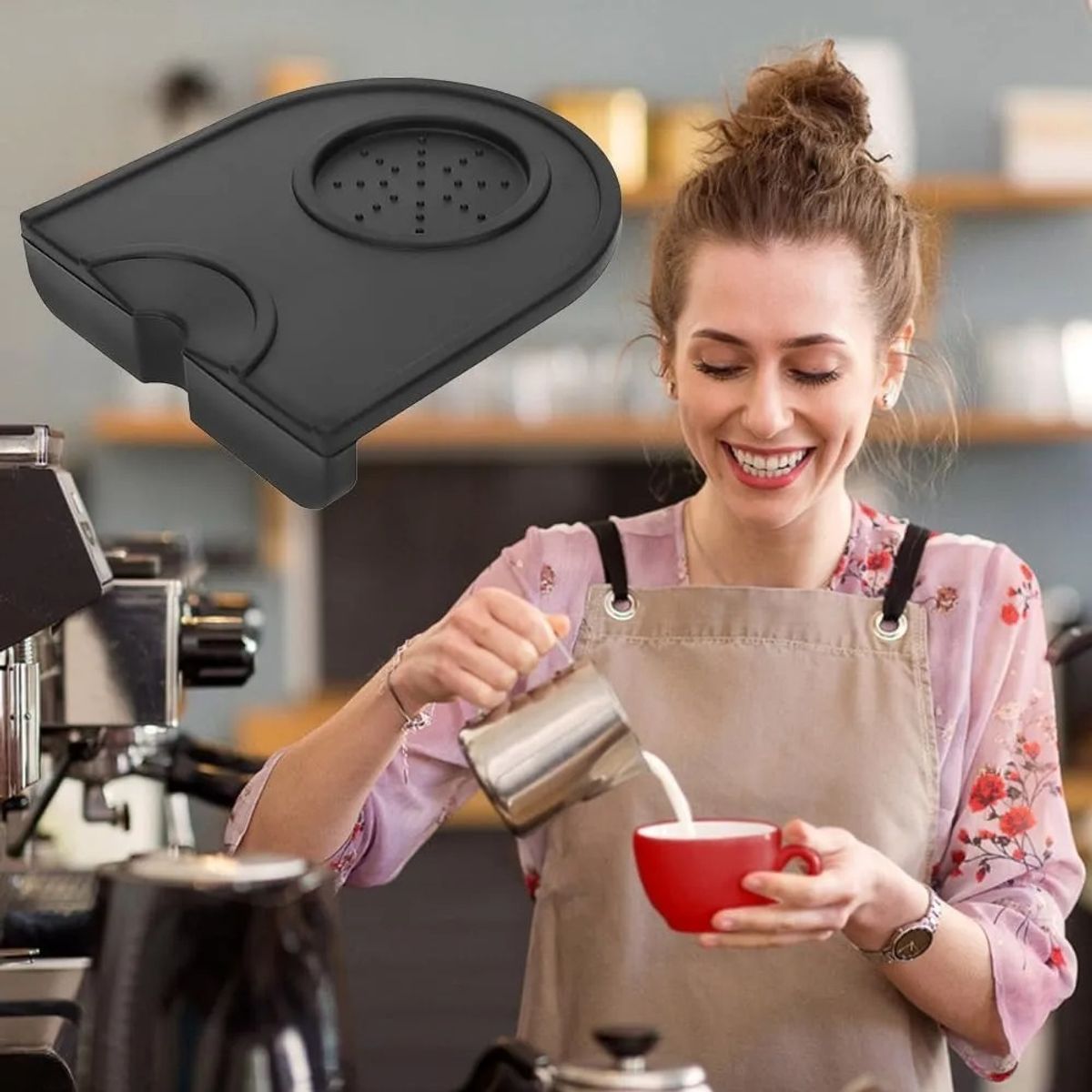 GENERICO - Tamper Mat Tamping Café Espresso Barista Cafetera Cafetería