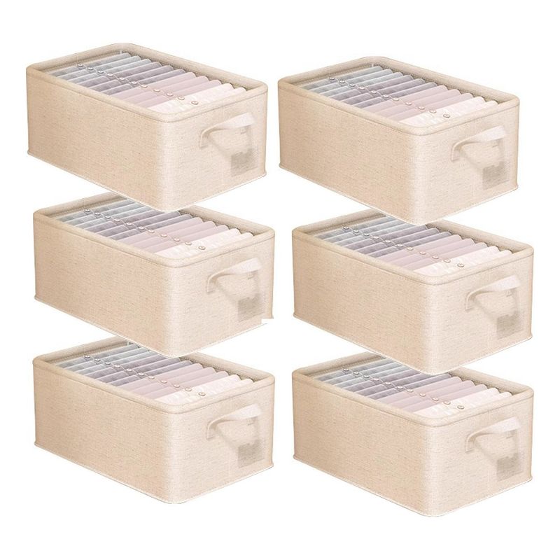 EVERSO - Set De 6 Cajas Organizadoras Plegables Closet Ropa