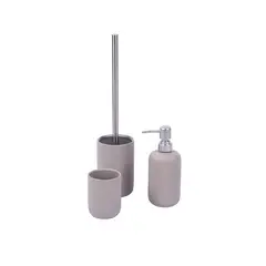 DAY - Set de Baño Cerámica 3 Piezas - Gris