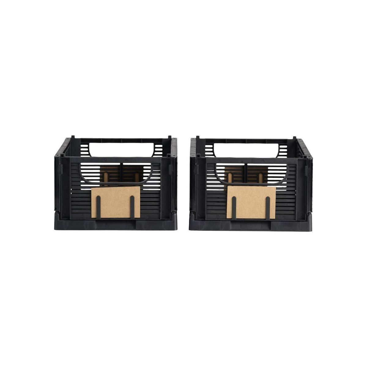 DAY - Set 2 Cajas De Almacenamiento Plegable 25 X 17 X10 cm DAY - Negro