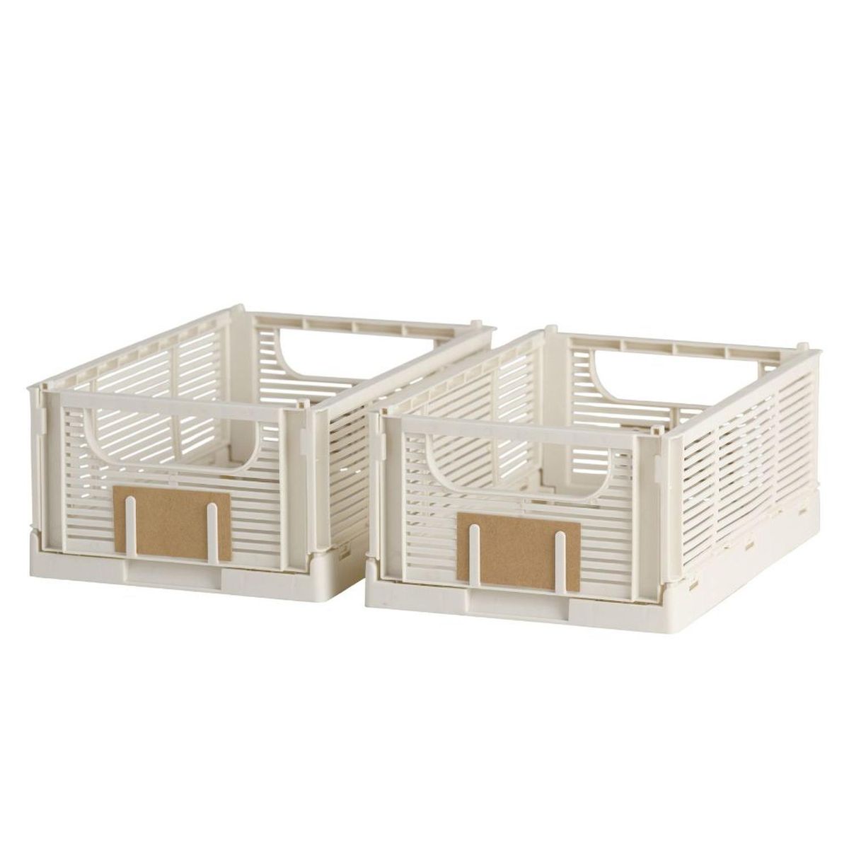 DAY - Set 2 Cajas De Almacenamiento Plegable 25 X 17 X10 cm DAY - Blanco