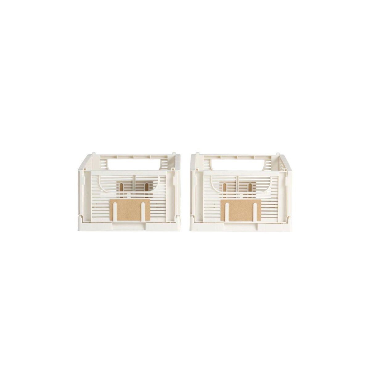 DAY - Set 2 Cajas De Almacenamiento Plegable 25 X 17 X10 cm DAY - Blanco