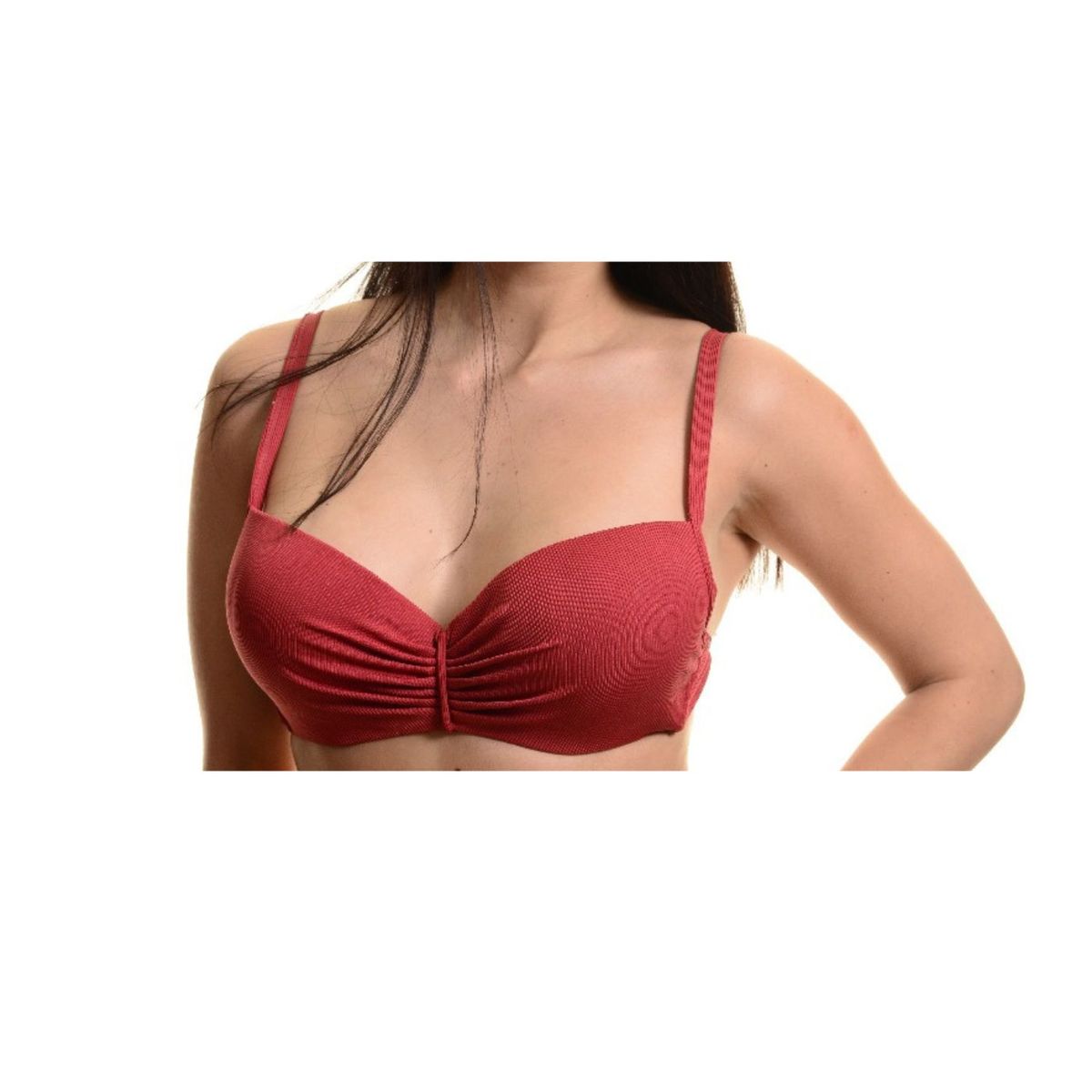LIKE SHOP - Traje de Baño Mujer Acanalado Bikini Tiro Alto 8334
