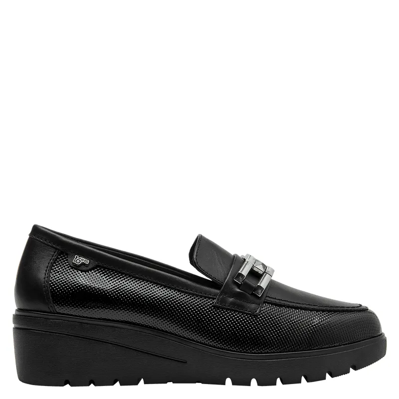 16 HRS - Mocasín Mujer Casual Negro