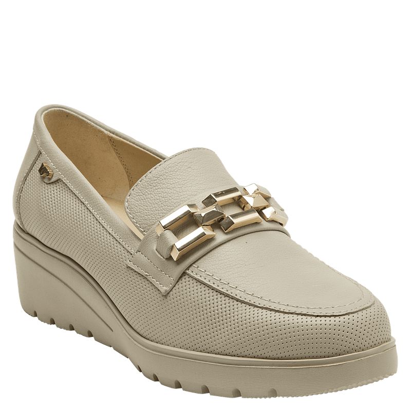 16 HRS - Mocasín Mujer Casual Beige