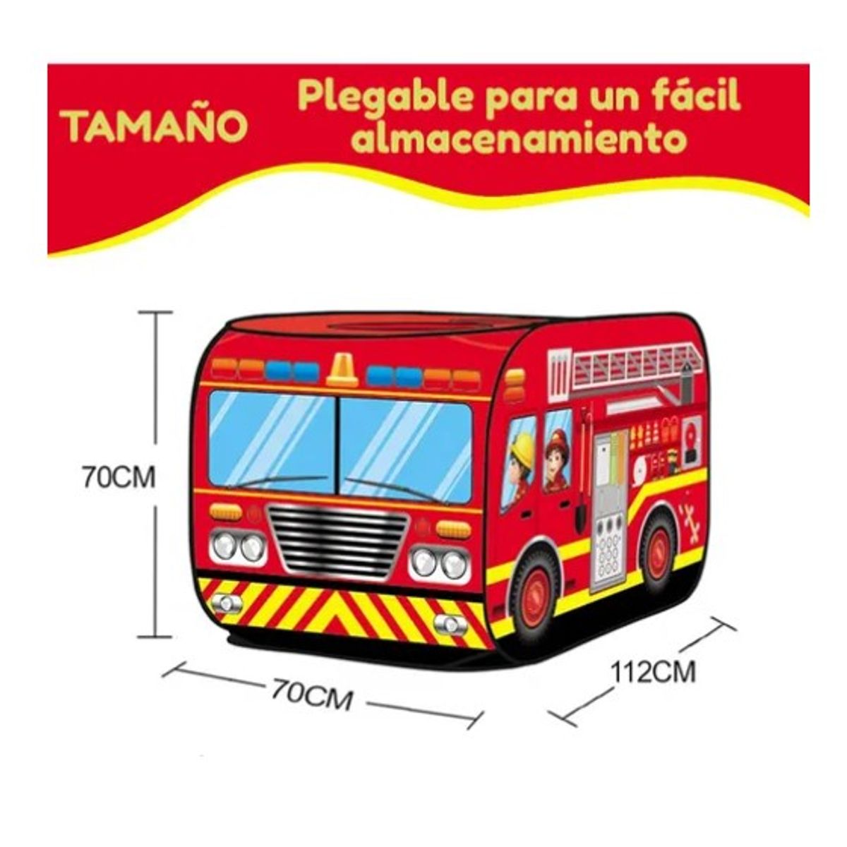 ESHOPANGIE - Carpa Infantil De Bombero Plegable Para Niños Niñas