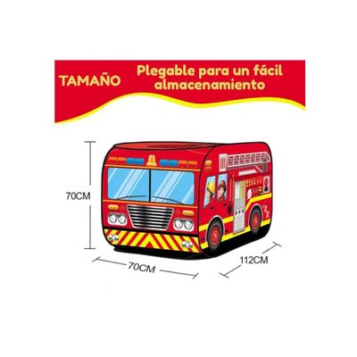 Imagen 2 del producto Carpa Infantil De Bombero Plegable Para Niños Niñas