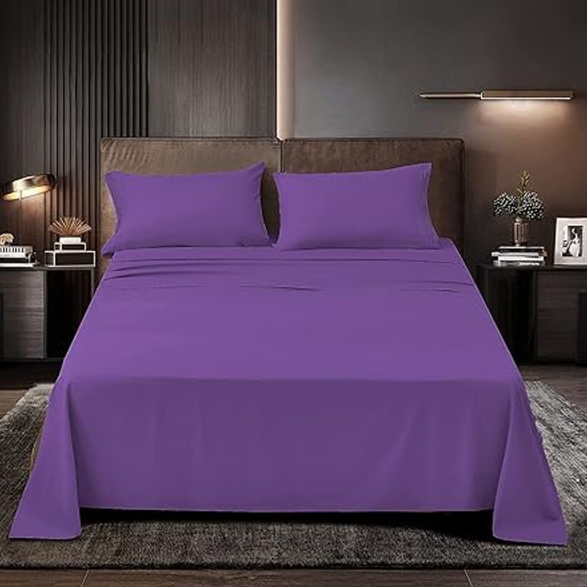 GENERICO - JUEGO DE SABANAS DE GENERO COLOR LISO DE 1.5 PLAZA SET DE 3 PIEZA