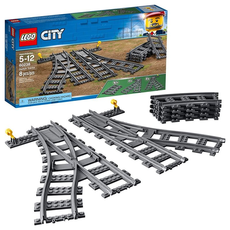 LEGO - LEGO Set Pistas Intercambiables City 60238 Trenes Carga