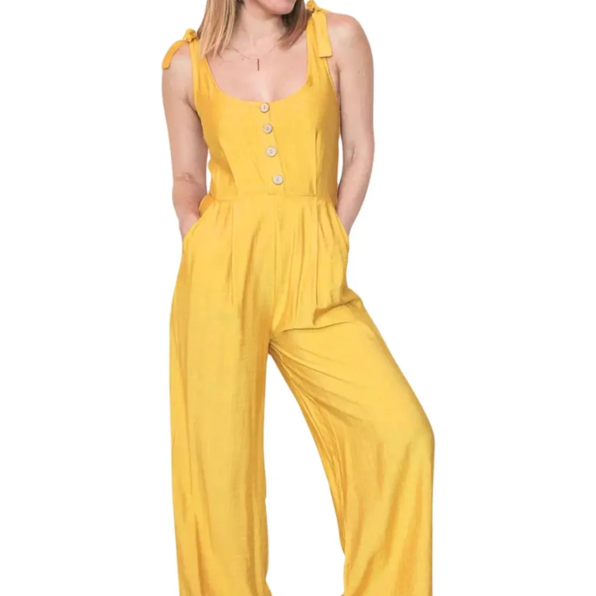 LOOK SHOP - Enterito Palazzo Mujer Elegante Y Cómodo Con Bolsillos 166