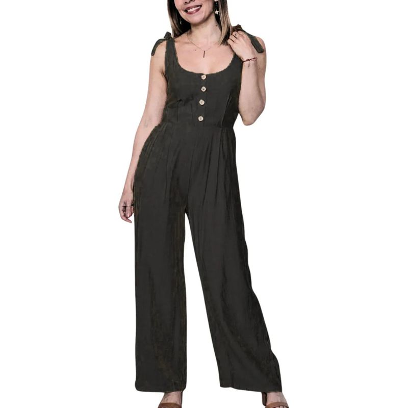 MPROPIA - Enterito Palazzo Mujer Elegante Y Cómodo Con Bolsillos 166