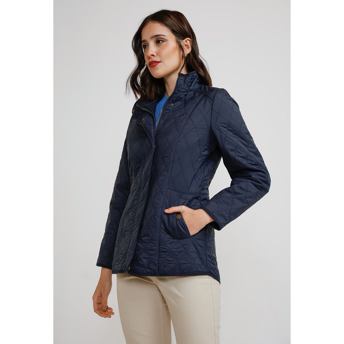 CANADIENNE - Parka Ligera Mujer Marino Canadienne