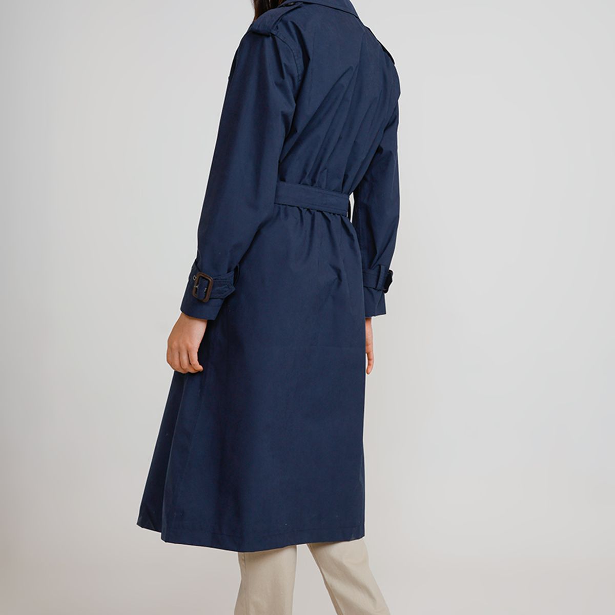 CANADIENNE - Trench Impermeable Mujer Temis Marino