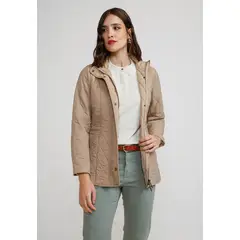 CANADIENNE - Parka Ligera Mujer Nylon Beige