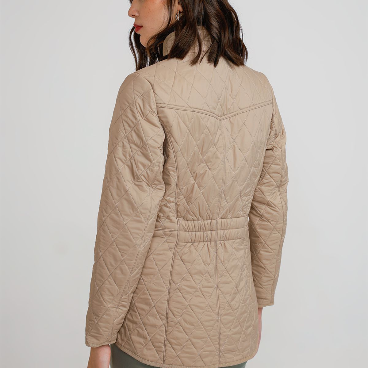 CANADIENNE - Parka Ligera Mujer Nylon Beige Canadienne