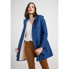 CANADIENNE - Parka Gruesa Mujer Poliéster Azul