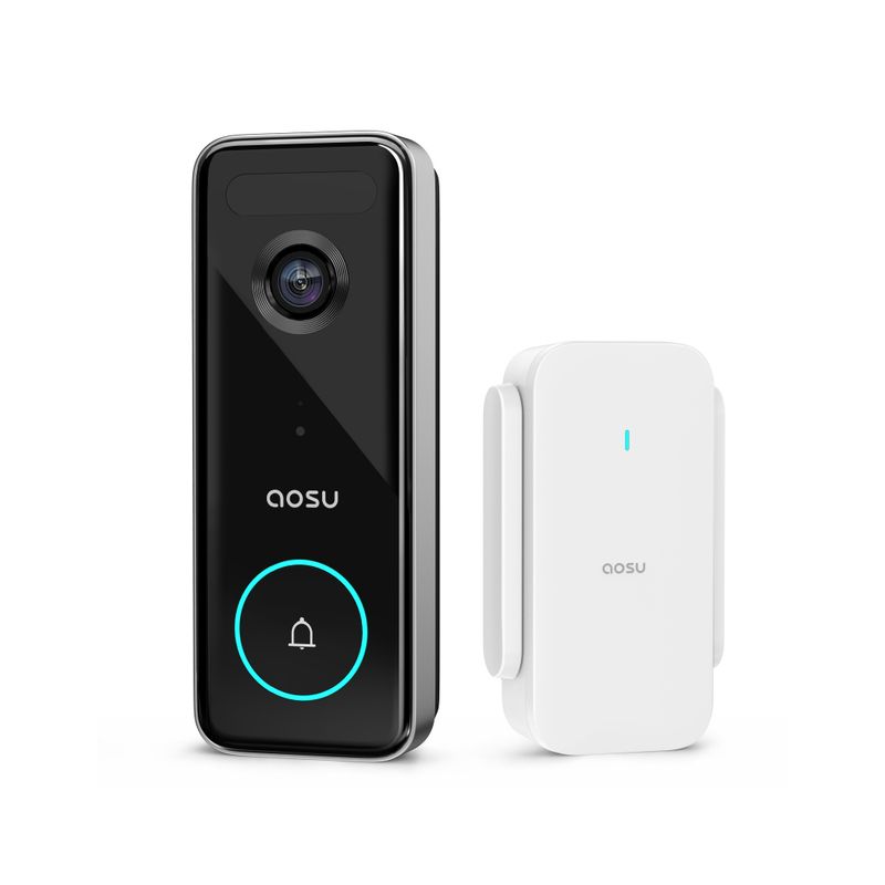 AOSU - Video Timbre para puerta con Cámara de Seguridad UHD 5MP