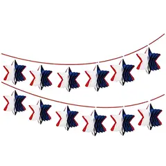 GENERICO - Guirnaldas Adorno Decoracion Fiestas Patrias Chile Estrella