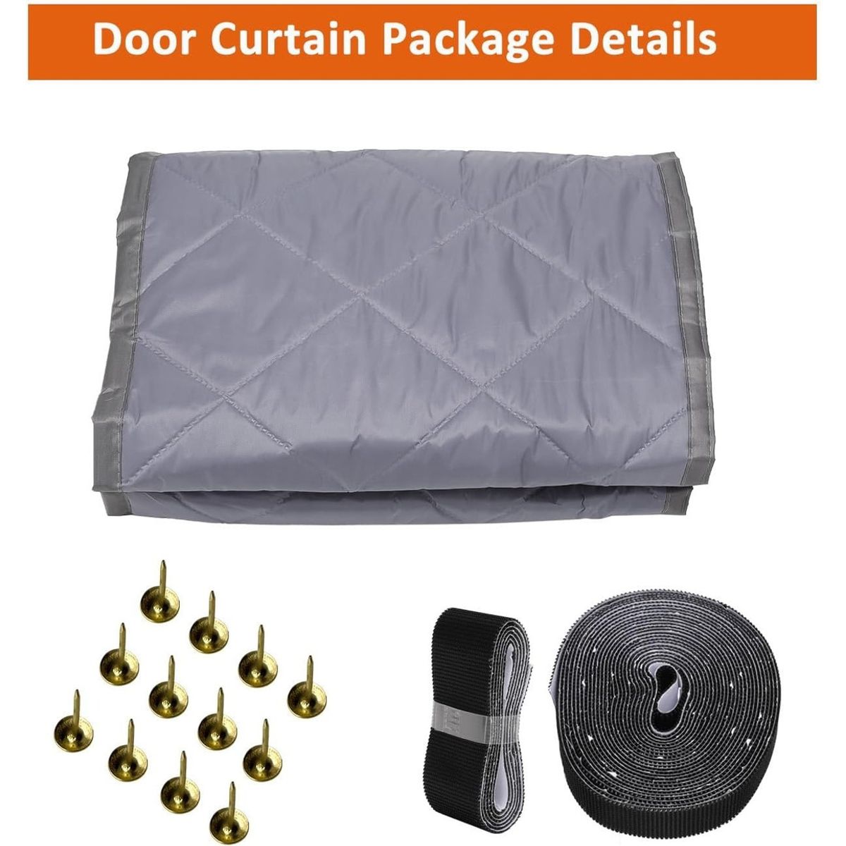 BLOCKADE - Cortina De Puerta Con Aislamiento Térmico Magnético De Tela 120x210cm
