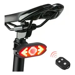 GENERICO - Luz Led Bicicleta Trasero Señalizador Direccional De Giros Color Rojo