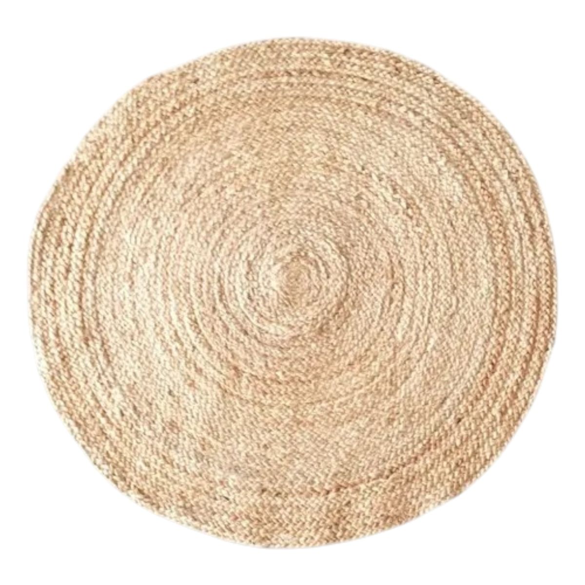 GENERICO - Alfombra Redonda de Yute Natural 150 cm  Estilo Boho & Eco