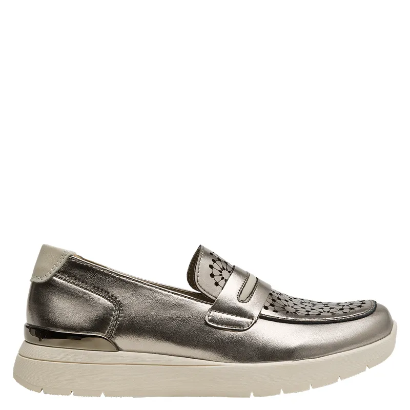 16 HRS - Mocasín Mujer Casual Plateado 16 Hrs