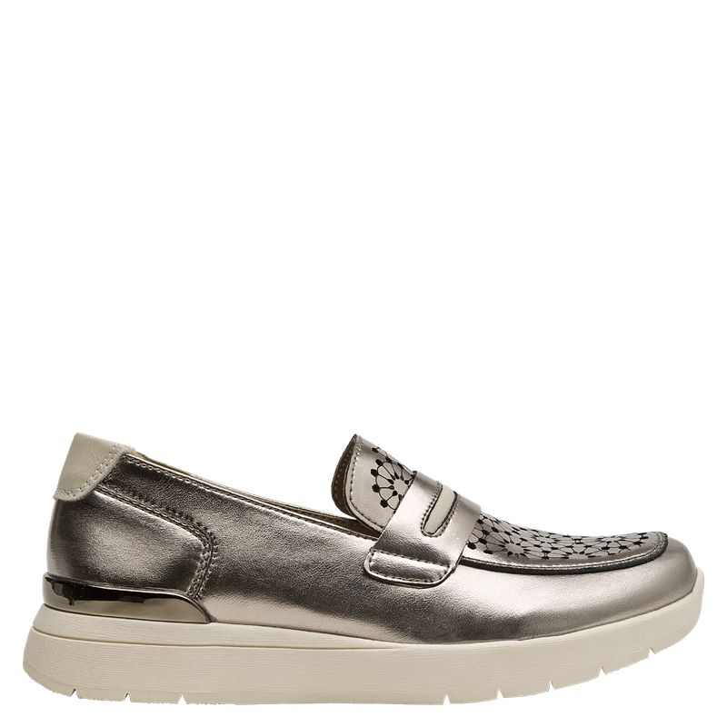 16 HRS - Mocasín Mujer Casual Plateado 16 Hrs
