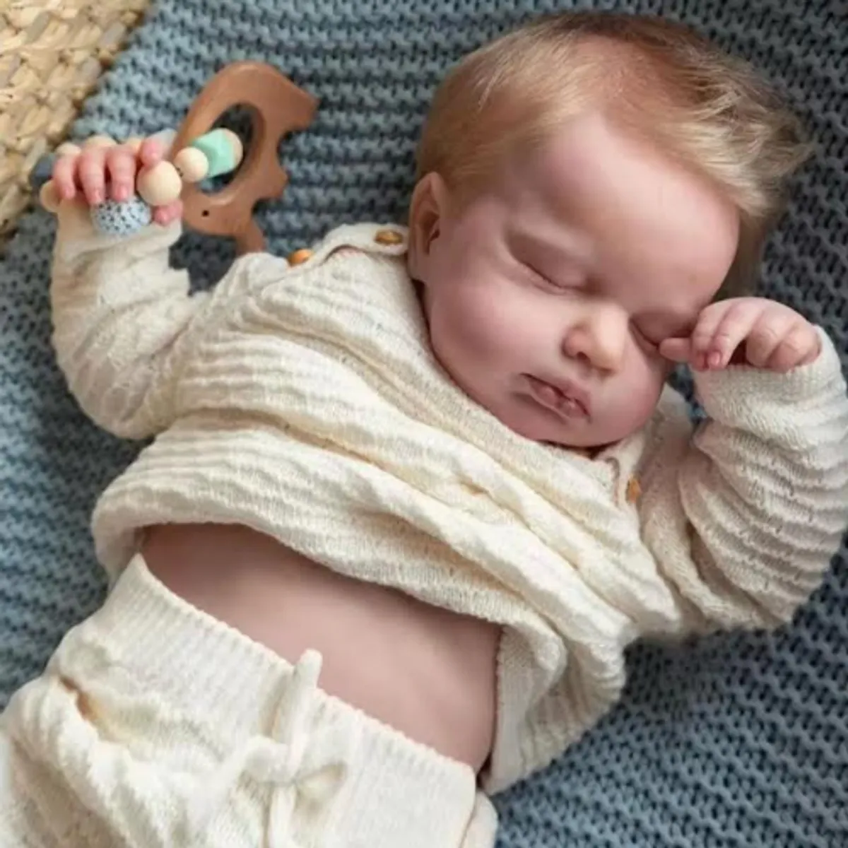 GENERICO - Muñeca Reborn Bebe Realista De Silicona Lavable 50cm