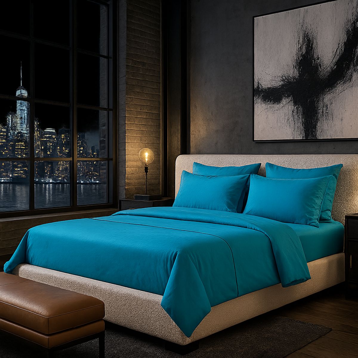 ARMONIA - Juego de Sábanas Signature 800 Hilos Verde Oliva King