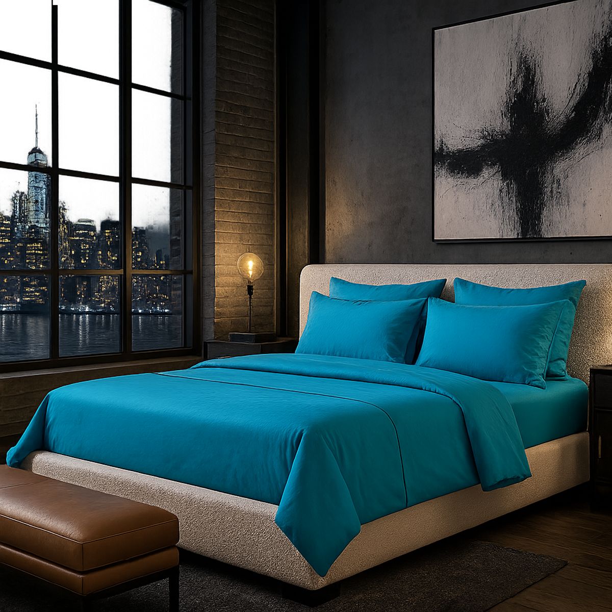 ARMONIA - Juego de Sábanas Signature 800 Hilos Verde Oliva King