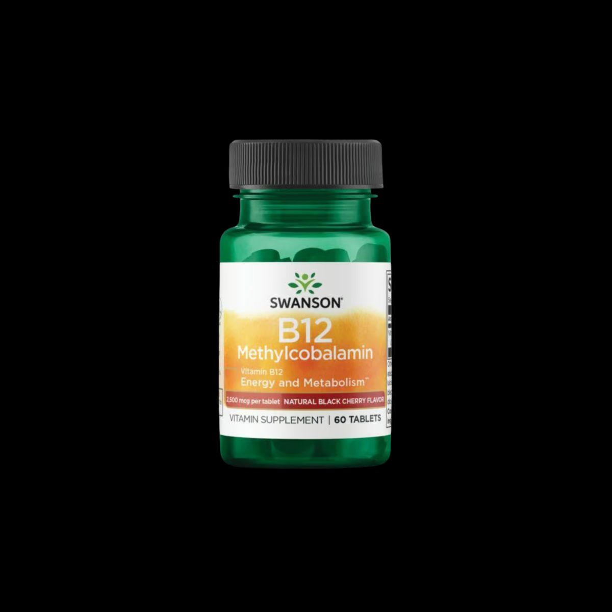 SWANSON - Vitamin B12 Methylcobalamin Swanson Natural Cherry 2.500 mcg 60