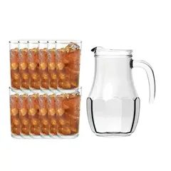 ALLEGRA - Set 12 Vasos Montecarlo De 340mL + Jarra Tango De 1500mL
