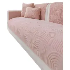 GENERICO - PACK DE 5 FUNDAS PARA SOFA CON DISEÑO ROSA