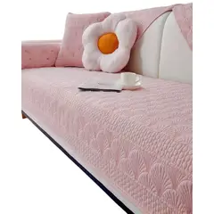 GENERICO - PACK DE 5 FUNDAS PARA SOFA CON DISEÑO ROSA