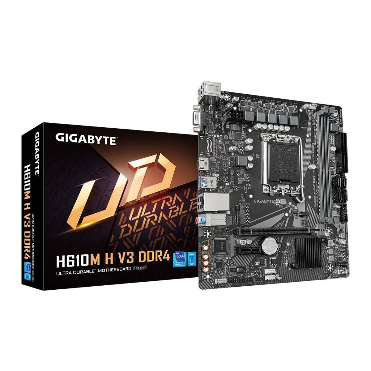 GIGABYTE - Placa Madre Gigabyte H610M H V3 DDR4, LGA1700, mATX