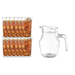 ALLEGRA - Set 12 Vasos Montecarlo 340mL + Jarra Panama 500mL