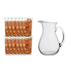 ALLEGRA - Set 12 Vasos Montecarlo 340mL + Jarra Balboa 1300mL