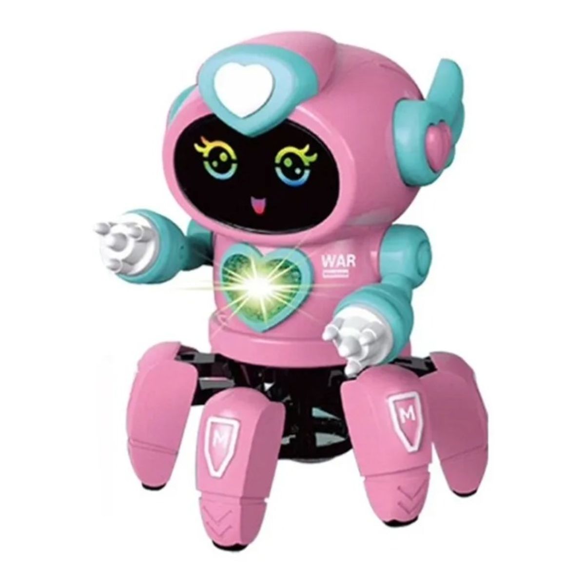 GIOIO - Robô Lady Face Digital Infantil Dançante Som Luz Menina