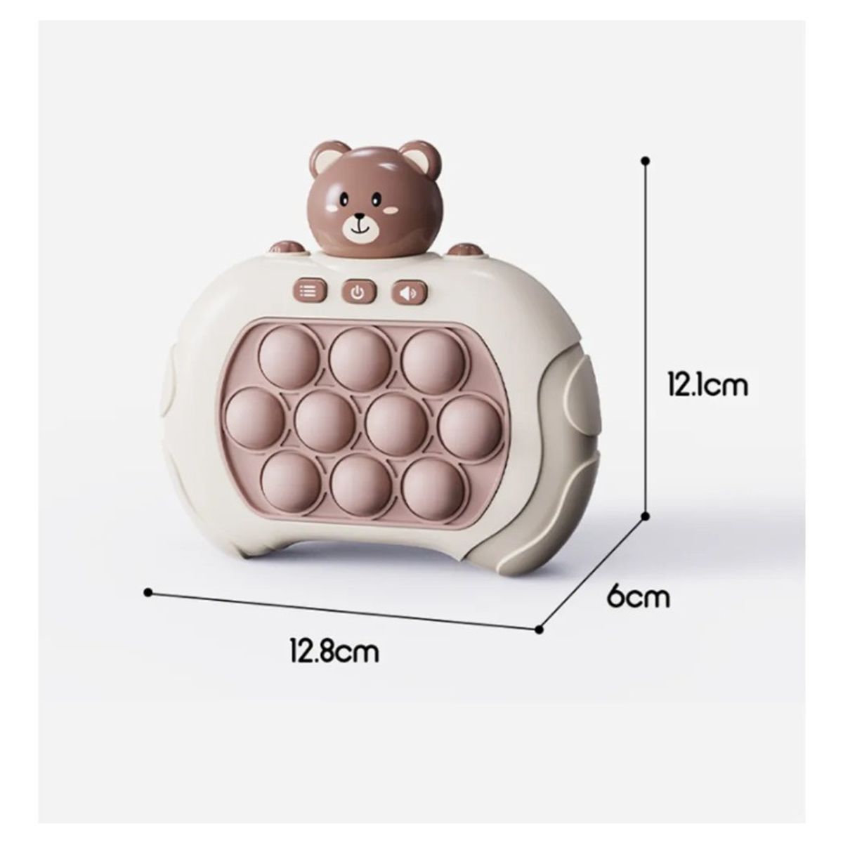 GIOIO - juego de burbujas de empuje rápido diseño oso